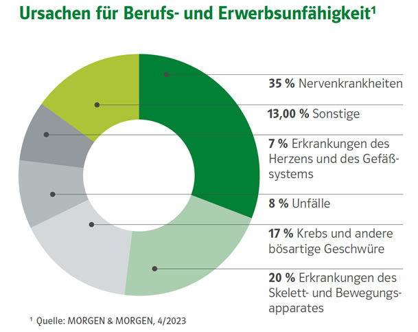 Ursachen Berufsunfähigkeit Infografik