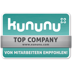 Ratingsiegel von Kununu die WWK ist eine Top Company und wird von Mitarbeitern empfohlen