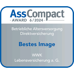 Ratingsiegel von AssCompact WWK hat das beste Image bei der bAV Direktversicherung