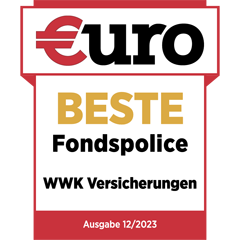 Ratingsiegel von Euro WWK hat die beste Fondspolice