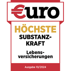 Ratingsiegel von EURO die WWK hat die höchste Substanzkraft der Lebensversicherungen